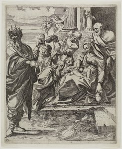 Aanbidding van de Wijzen door Francesco Brizio