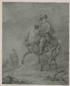 Ruiters in een landschap
