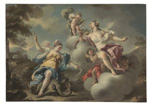 Een van een paar allegorieën door Francesco Celebrano