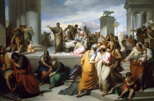 Brutus toont Lucretia
