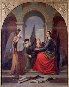 Sint Cecilia door Francesco Cogorno