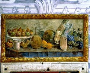 Stilleven met distels (fresco)