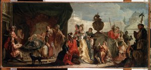Antiochus en Stratonice door Francesco Fontebasso