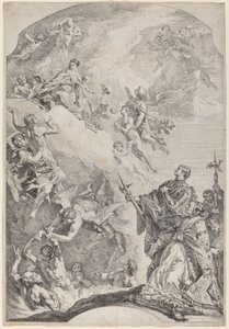 Sint Gregorius I bevrijdt zielen uit het vagevuur