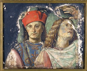 Twee mannelijke hoofden