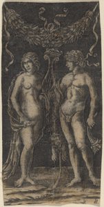 Hercules en Deianira door Francesco Francia or Peregrino da Cesena