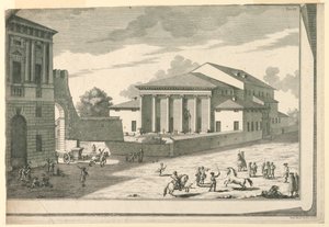 Exterieur, Teatro Filarmonico, Verona door Francesco Galli Bibiena