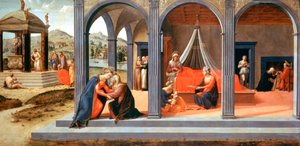 Een scène uit St. Johannes de Doper, Detail, c1500-1540
