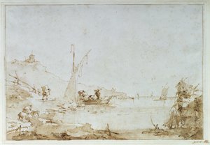 Een kustscène, c.1770-80