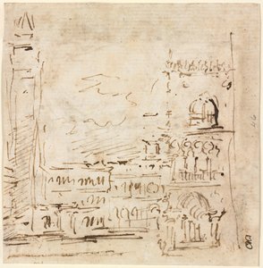Piazza San Marco met Dogepaleis, 1773-1778 door Francesco Guardi