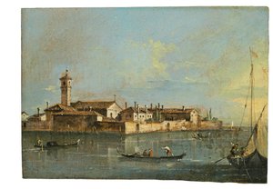 Het eiland Lazzaretto Vecchio, Venetië