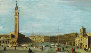 Het Piazza San Marco, Venetië kijkend naar het westen