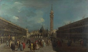 Venetië, Piazza San Marco door Francesco Guardi
