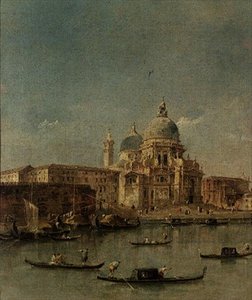 Venetië, Santa Maria della Salute door Francesco Guardi