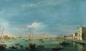 Uitzicht op het Giudecca-kanaal en de Zattere door Francesco Guardi