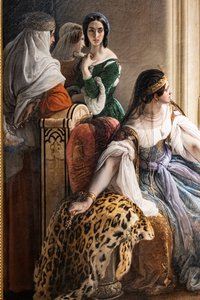 Giorgio Cornaro, gestuurd naar Cyprus door de Republiek Venetië, informeert koningin Caterina Cornaro, een van zijn familieleden, dat zij niet langer eigenaar is van haar heerschappij terwijl de Leeuwenstandaard op het eilandfort wappert