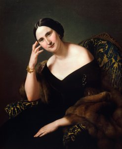 Portret van Caterina Bonvicini Cardinale door Francesco Hayez