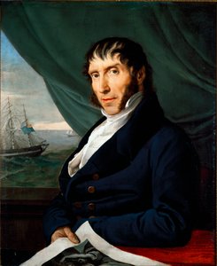 Portret van Francesco Peloso, belangrijkste mecenas door Francesco Hayez