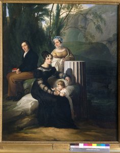 Portret van de familie Borri Stampa