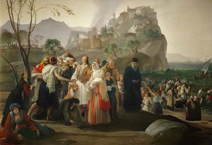Vluchtelingen van Parga door Francesco Hayez