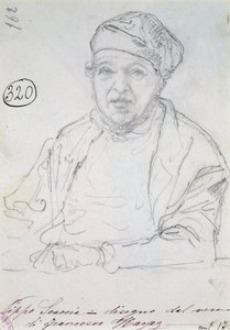 Studie voor portret van zijn zwager Pippo Scaccia door Francesco Hayez