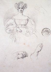 Studie voor portret van vrouw