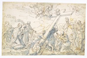 De ontdekking van het Ware Kruis door Francesco La Marra