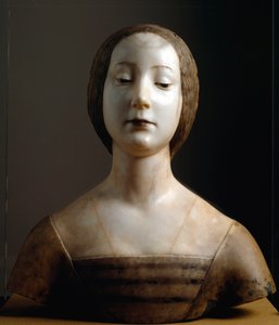 Buste van een vrouw, bekend als Isabella van Aragon