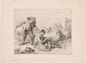 Plaat 10, uit De set van 12 pastorale scènes door Francesco Londonio