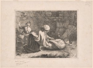 Plaat 12, uit De set van 12 pastorale scènes door Francesco Londonio