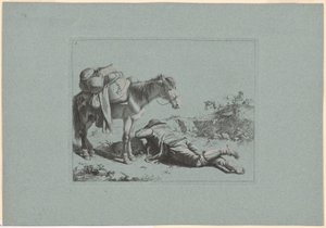 Plaat 8, uit De set van 12 pastorale scènes door Francesco Londonio