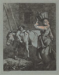 Herder Spreekt met een Boerin door Francesco Londonio