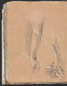 Verona Schetsboek: Armen en handen met draperie (pagina 78) door Francesco Lorenzi