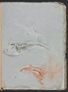 Verona schetsboek: Draperiestudies pagina 17, 1760 door Francesco Lorenzi