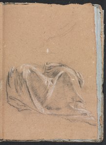 Verona Schetsboek: Draperiestudie pagina 35, 1760 door Francesco Lorenzi