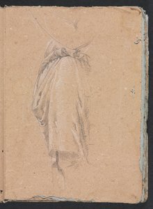 Verona Schetsboek: Draperiestudie met elleboog pagina 5, 1760