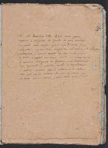 Verona Schetsboek: Inscriptie (pagina 1) door Francesco Lorenzi