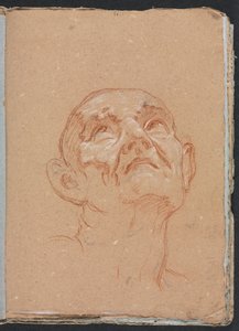 Verona Schetsboek: Mannelijk hoofd pagina 31, 1760