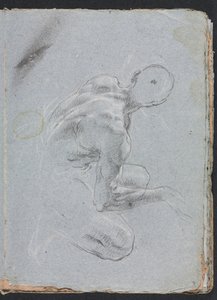 Verona schetsboek: Mannelijke naakt van achteren pagina 9, 1760