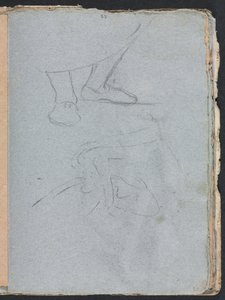 Verona Schetsboek: Studie van voeten pagina 53, 1760 door Francesco Lorenzi