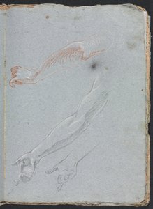 Verona Schetsboek: Studie van handen en armen pagina 29, 1760 door Francesco Lorenzi