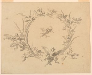Studie voor Fresco Decoratie, Quirinaal Paleis, Rome
