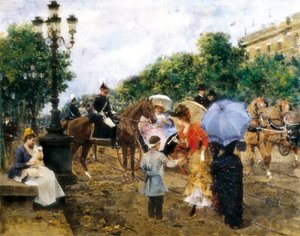 Paseo de Gracia door Francesco Miralles Galaup