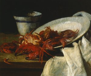Stilleven met schaaldieren door Francesco Paolo Palizzi