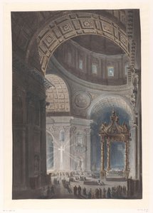Verlichting van het Kruis in de Sint-Pietersbasiliek
