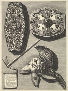 Parti in grande restaurati de Trofei de Ottaviano Augusto (gerestaureerd detail), ca. 1753