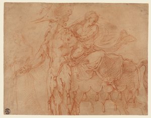 Centaur en Lapith door Francesco Primaticcio