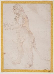 Stehende Sphinx door Francesco Primaticcio