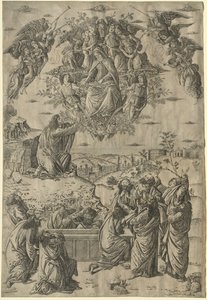De tenhemelopneming van de Maagd door Francesco Rosselli