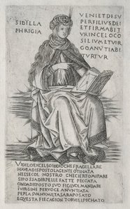 De Sibyllen: De Frygische Sibylle, ca. 1470-1480 door Francesco Rosselli